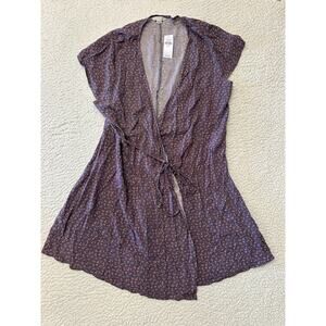 American Eagle Outfitters Purple Wrap Dress
